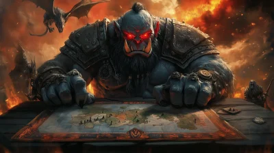 War Orc King at Battle Table