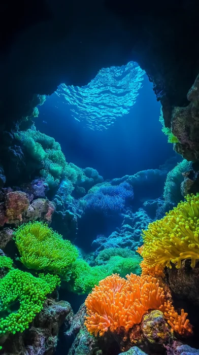 Glowing Coral Cave