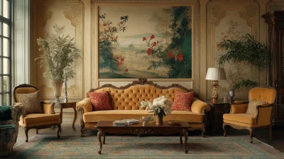 Chinoiserie Motif Wall