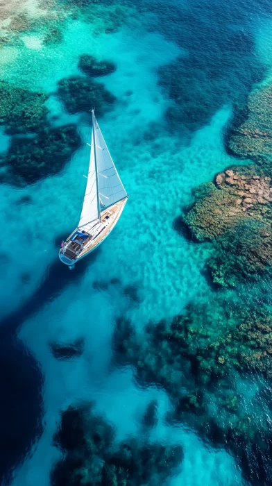 Racing Yacht in Regatta