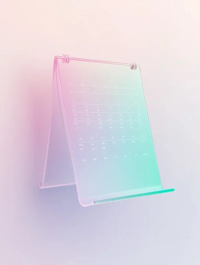 Futuristic Digital Calendar