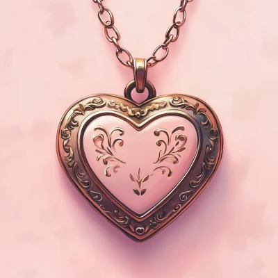 Antique Heart Shaped Locket