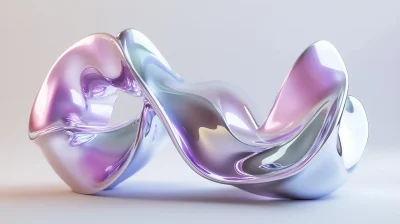 Futuristic Liquid Metal Sculpture