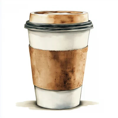 NYC Classic Coffee Cup Illustration