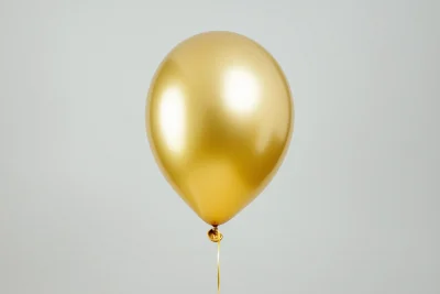 Gold Balloon in Air