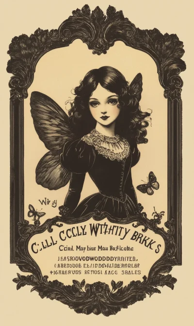 Antique Witchy Apothecary Label