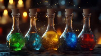 Colorful Glass Potions