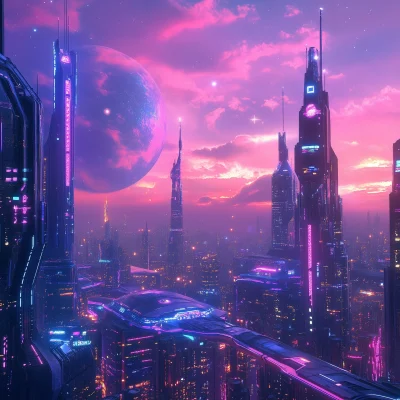 Futuristic Cyber City