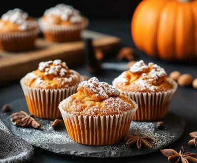 Homemade Vanilla Pumpkin Muffins