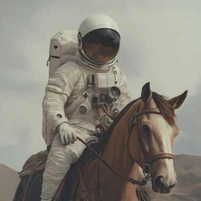 Astronaut on Horse