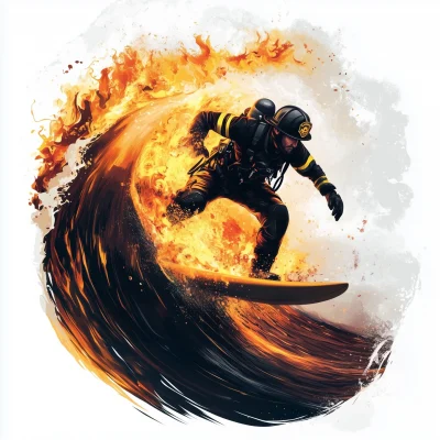 Firefighter Surfing