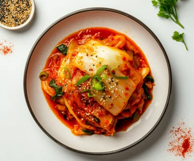 Traditional Kimchi Presentation