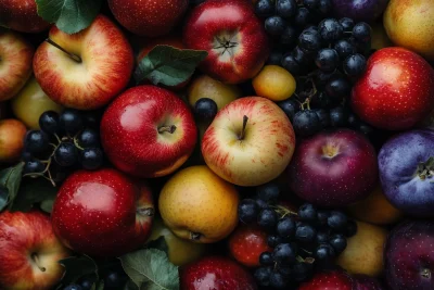 Fresh Fruits on Display