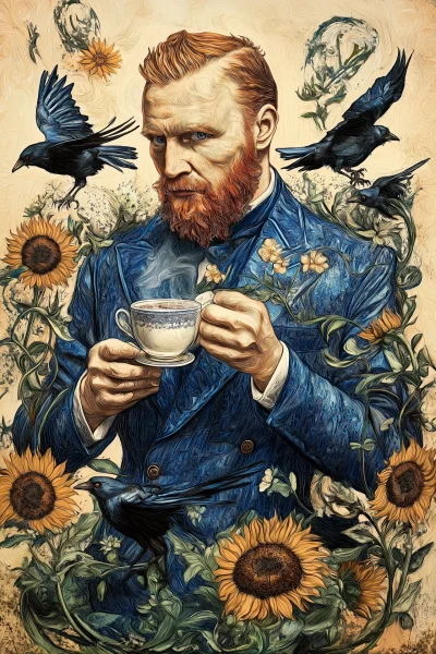 Realistic Portrait of Vincent van Gogh