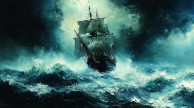 Flying Dutchman in a Storm
