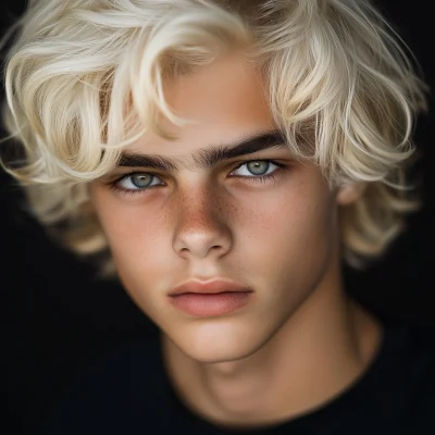 Blonde Boy Portrait