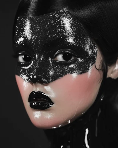 Black Glittering Skin