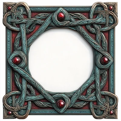 Celtic Style Illustrated Frame