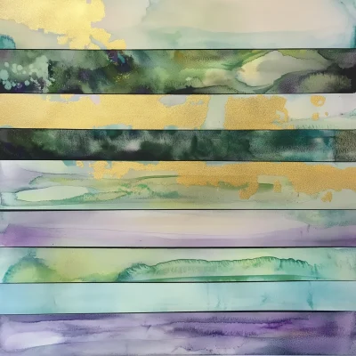 Watercolor Horizontal Bars