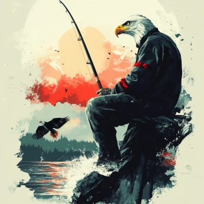 Fishing with American Eagle