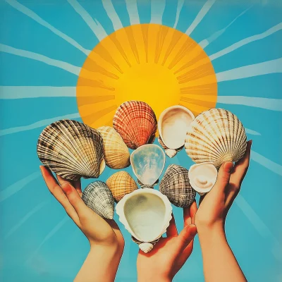 Hands Holding Sea Shells