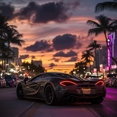 McLaren at Sunset