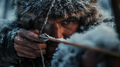 Alaskan Hunter at Sunset