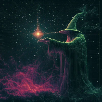 Wizard Casting a Spell