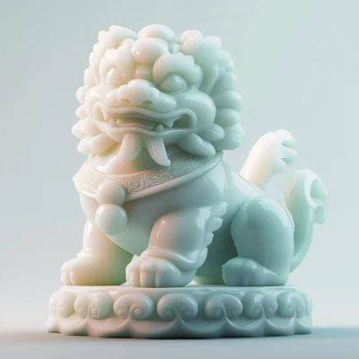 Chinese Stone Lion Icon