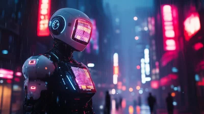 Futuristic AI Robot