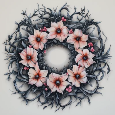 Creepy Floral Mandala