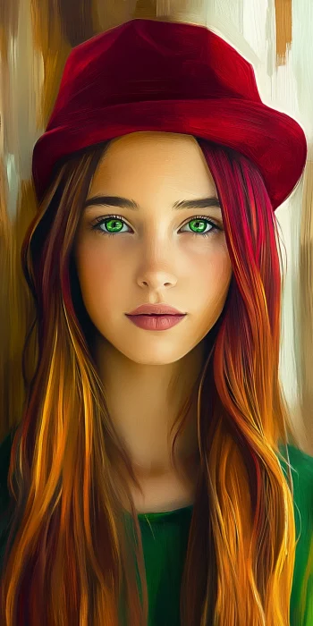 Young Woman with Red Hair