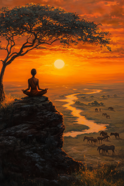 Meditation at Sunset