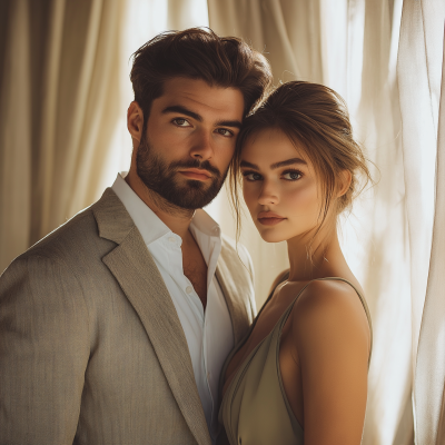 Elegant Couple in Luxurious Setting