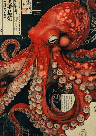 Japanese Red Octopus