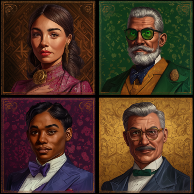 Clue Character Portraits
