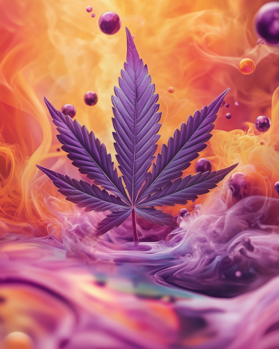 Colorful Cannabis Burst