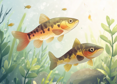 Cartoon Freshwater Fish