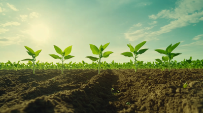 Healthy Soybean Plantation