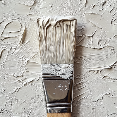 Abstract Paintbrush Closeup