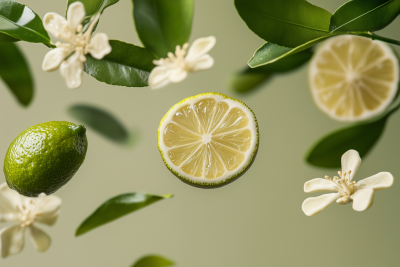 floating bergamot slice