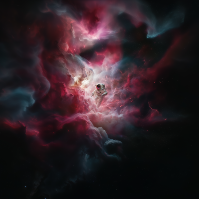 Astronaut in Nebula