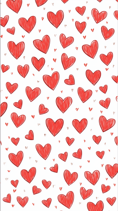 Cute Red Heart Shapes