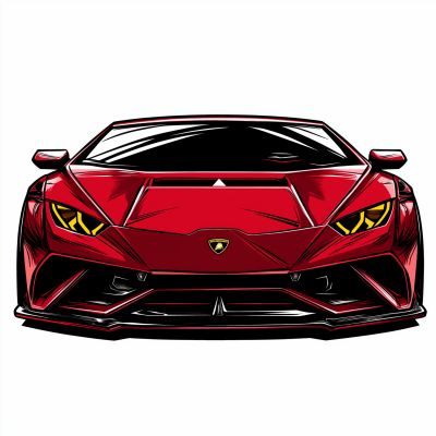 Lamborghini Front View