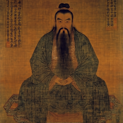 Confucius in Traditional Attire