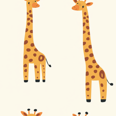 Cute Giraffe Seamless Pattern