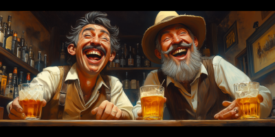 Friends at the Bar