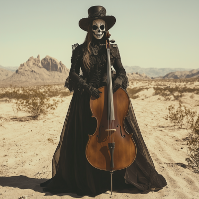 Gothic Reaper in the Desert