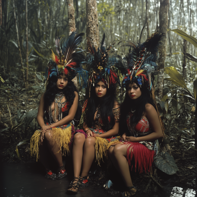 Amazon Rainforest Pinup Models