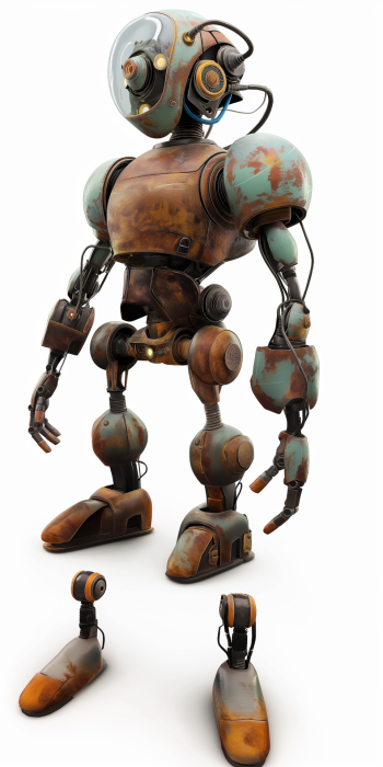 Retro Sci-Fi Maintenance Robot